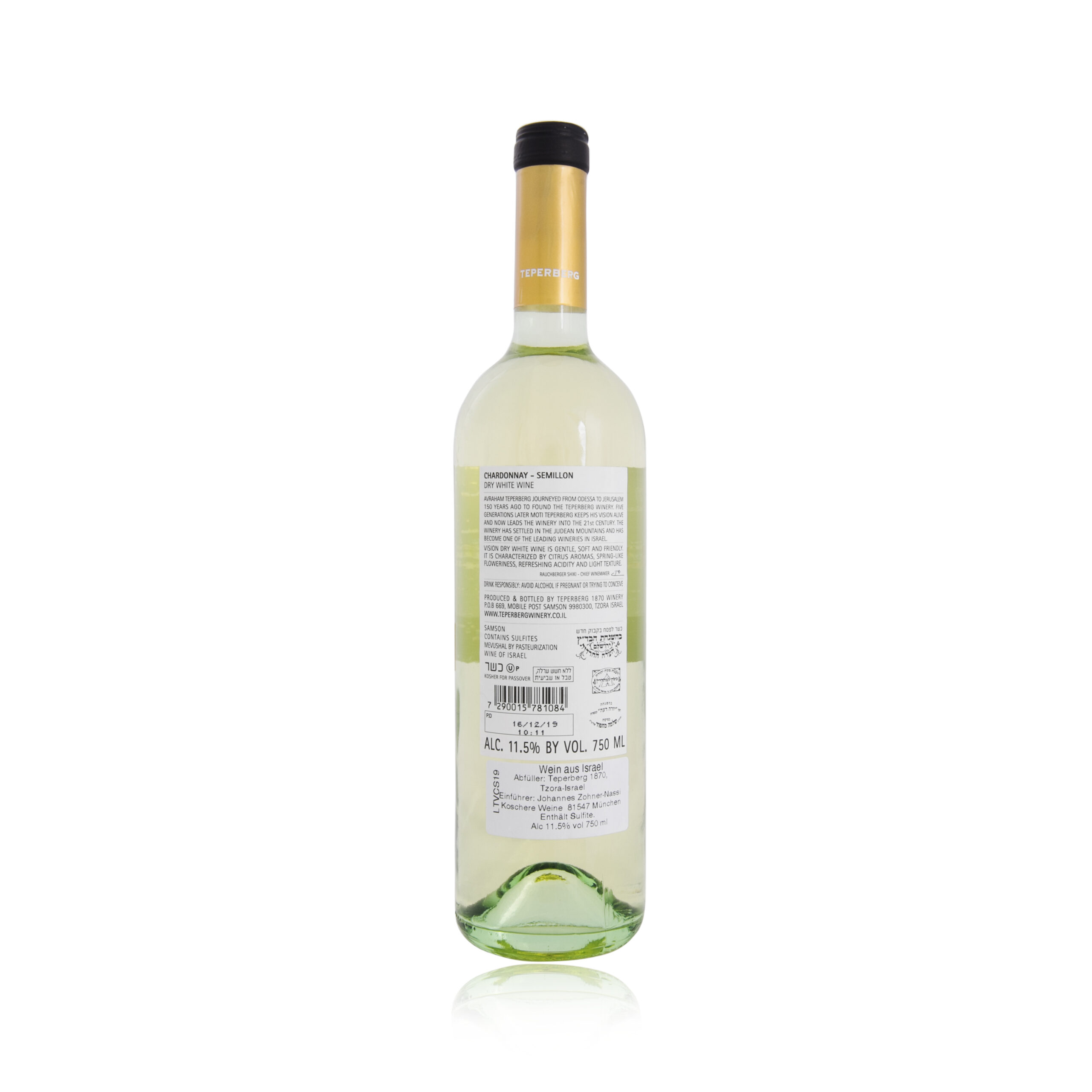 Teperberg Vision Chardonnay Semillon – Bild 2